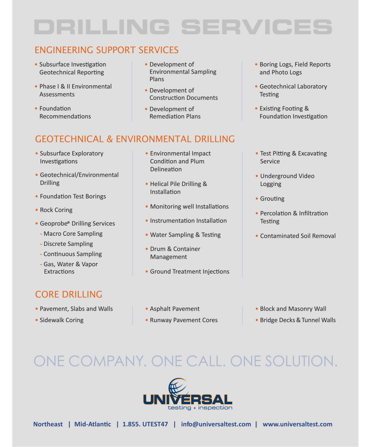 Universal Testing + Inspection